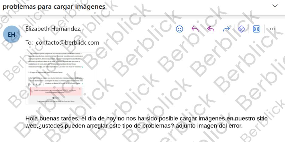 Error en la carga de imágenes en WordPress